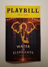 Water elephants playbill for sale  New York