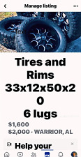 Truck rims tires for sale  Warrior