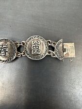 Pulseira infantil vintage 900 prata fina totem polo contador de histórias 6 polegadas 20g comprar usado  Enviando para Brazil
