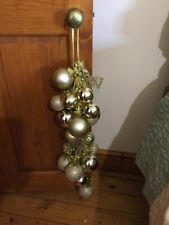 Gold xmas bauble for sale  SWANSEA