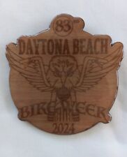 Daytona Beach Bike Week 2024 imán refrigerador de madera nuevo hecho a mano limitado segunda mano  Embacar hacia Argentina