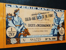 Paris 1940 loterie d'occasion  Saint-Étienne-au-Mont