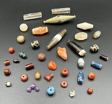 Used, Lot Of Ancient Antique Agate Glass Crystals Brass Old Beads Collection for sale  Shipping to South Africa
