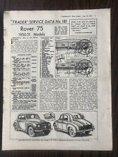 Rover 1950 models for sale  DARLINGTON