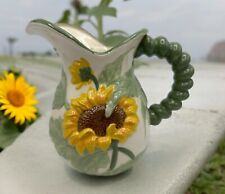 Vintage Art Pottery Sunflower Pitcher / Jug - 21cm (High) - 2.5 Litre ~ VGC for sale  Shipping to South Africa