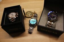 Usado, Lote de relojes para hombre (Invicta Pro Diver, diseño Pagani, reloj de bolsillo vintage Le Gran) segunda mano  Embacar hacia Argentina