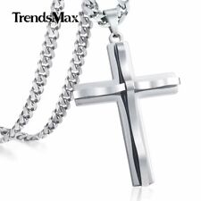 Silver mens cross for sale  Pine Brook