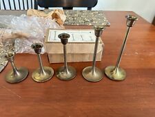 brass candle set for sale  Salisbury