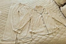 NOVO! Conjunto de pijama Cozy Earth marfim manga longa top e calça bambu, médio, novo sem etiquetas comprar usado  Enviando para Brazil