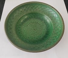 Vintage mid century WKP WILHEM KAGEL Pottery Green Bowl/Dish Hand Turned Painted for sale  Shipping to South Africa