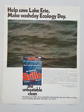Used, 1971 Purex Brillo No Phosphate Laundry Detergent Lake Vintage Magazine Print Ad for sale  Shipping to South Africa