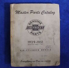 Vintage 1929-1951 Chevy Master Parts Catalog Accessory GM Truck Car Auto for sale  Shipping to Canada