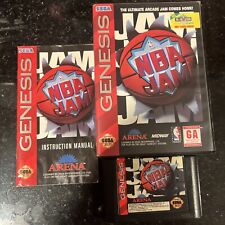 NBA Jam Sega Genesis 1995 cartucho, manual y estuche usado. segunda mano  Embacar hacia Argentina