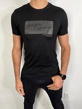 Camiseta masculina Armani Exchange algodão pima ajuste regular preta P M G XL exclusiva, usado comprar usado  Enviando para Brazil