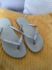 Ladies silver havaianas for sale  BEXHILL-ON-SEA