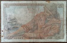 Billet francs pêcheur d'occasion  Aunay-sur-Odon