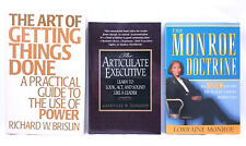 3 livros de negócios: arte fazendo as coisas, executivo articulado, doutrina Monroe comprar usado  Enviando para Brazil
