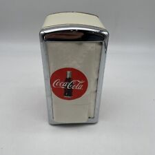Vintage Coca Cola 50's Diner Style Napkin Holder Dispenser 1992 Red Chrome Coke for sale  Shipping to South Africa