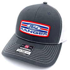 Ford Ranger Vintage Patch Hat - Richardson 112 Charcoal Cap - Truck Pickup T6 for sale  Shipping to South Africa
