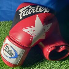 FAIRTEX MUAY THAI KICK BOXING MMA GLOVES BGV1 NATION PRINTS RED SPARRING STAR for sale  Shipping to South Africa