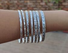 Set of 7 Beautiful Bangle Solid 925 Sterling Silver Handmade Women Bangle, MS227 for sale  Shipping to South Africa