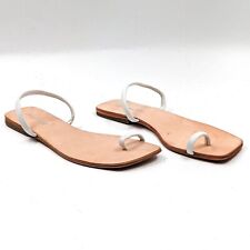 Sandálias femininas Jeffrey Campbell couro branco sacra aba flip tamanho 7EUA EUR38 comprar usado  Enviando para Brazil