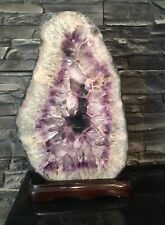 Amethyst druse holzsockel gebraucht kaufen  Meerbusch-Büderich