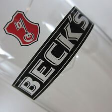 Beer glass becks for sale  LIVERPOOL