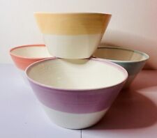 Royal Doulton 1815 Colours Desert Bowls  (Set of 4) Pastel 15 cm High Rim noodle for sale  Shipping to South Africa