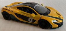 Carro de brinquedo modelo fundido Kinsmart 5" McLaren P1 puxar para trás 1:36 amarelo e verde USADO comprar usado  Enviando para Brazil