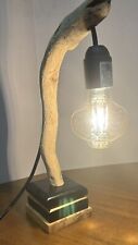Lampada artigianale legno usato  Torino