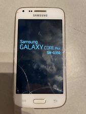 Samsung Galaxy Core Plus CRACKED DAMAGED BROKEN SM-G350 sin bloqueo de SIM segunda mano  Embacar hacia Mexico