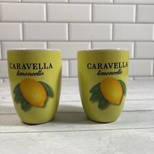 Tazas de licor de vidrio de 2 onzas amarillo limón caravella limoncello segunda mano  Embacar hacia Argentina