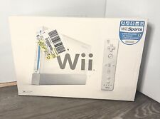 Paquete de sistema de consola Nintendo Wii modelo RVL-001 blanco en caja con accesorios segunda mano  Embacar hacia Argentina