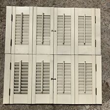 2 juegos de persianas de plantación de persianas interiores de madera de 16"" de alto x 32"" de ancho de colección segunda mano  Embacar hacia Argentina
