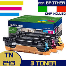 kit 3 TONER per BROTHER TN-243CMY MULTIPACK (, CIANO, MAGENTA, GIALLO), usado comprar usado  Enviando para Brazil
