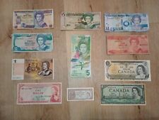 Lote de 11 billetes circulados de la reina Isabel valiosos moneda extranjera del mundo segunda mano  Embacar hacia Argentina