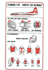 Safety card ansett d'occasion  Châteauneuf-en-Thymerais