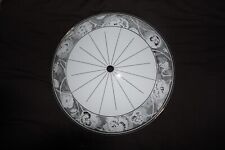 Retro 14" Glass Shade for Circular Fluorescent Light Fitting c1960s, used for sale  Shipping to South Africa