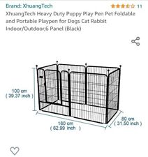 Heavy Duty Dog Puppy Play Pen Run Whelping Bed 6 Sides Excellent Condition for sale  STRATFORD-UPON-AVON