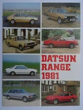 Datsun brochure 1981 for sale  BOURNEMOUTH