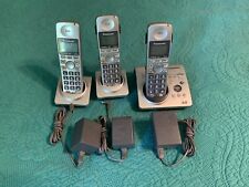 Panasonic KX-TG1031S Cordless Phone 3 Handsets Answering Machine wireless home for sale  Shipping to South Africa