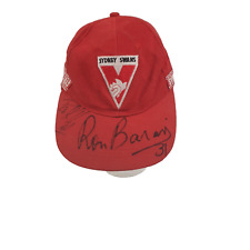 Vintage Sydney Swans Baseball Hat, Signed By Ron Barassi, Adjustable Size/Cotton for sale  Shipping to South Africa
