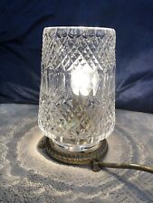 vintage crystal glass table lamp for sale  MANCHESTER