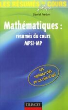 Mathématiques mpsi résumés d'occasion  France