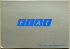 FIAT Car Colour Exterior Paint Chart Sept 1973-74 #100M 973 for sale  Shipping to South Africa