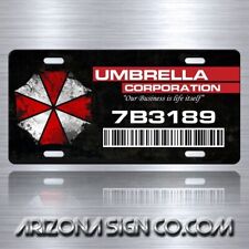 Etiqueta de placa de licença Resident Evil Umbrella Corporation réplica de alumínio nova comprar usado  Enviando para Brazil