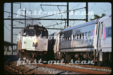 Diapositiva F Original - New Jersey Transit NJT 4119 Action Meet MUs Elizabeth 1988 segunda mano  Embacar hacia Argentina