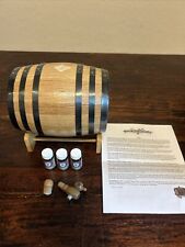 NUEVO 3 litros American Oak Bourbon Whisky Moonshine Envejecimiento Barril Kit con Soporte segunda mano  Embacar hacia Argentina