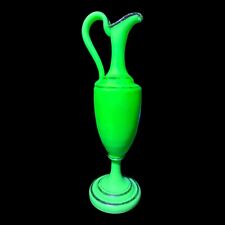 Antique Uranium Milk Glass Victorian Era Pitcher / Jug Great Condition, used for sale  Shipping to South Africa